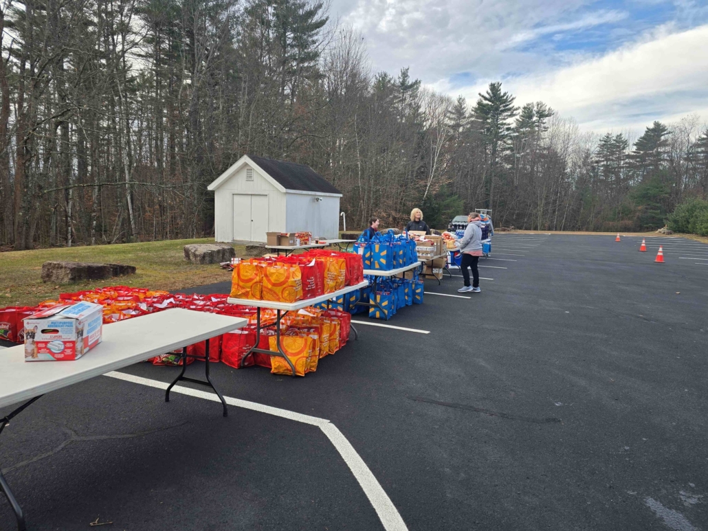 Thanksgiving Grocery Distribution Lots of Bags